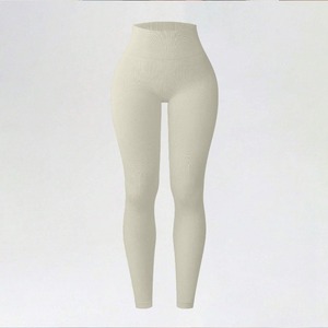 High Waist Seamless Full Length Animal Print Yoga <b>Leggings</b> 90% Nylon Four-Way Stretch Breathable Quick Dry Elastic Waist <b>Pockets</b> - Product Image 5