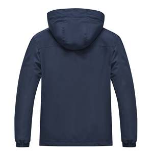 Men's Hooded Windproof Blouson Jacket with Multi-Pocket Smartphone Storage Sporty Winter Outerwear <b>Zip</b>-<b>Up</b> Closure - Product Image 2