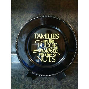 Assiette de présentation rouge Oh Holy Night Vaisselle Plateau de service décoratif Assiette de présentation en métal émaillé pour les vacances - Product Image 4