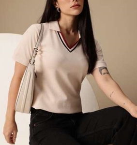 Polo vierge pour femme en coton peigné 200 g/m², durable, double couture, confortable, polyvalent, idéal pour le quotidien - Product Image 5