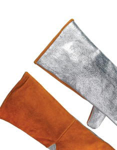 Heavy Duty Heat Resistant 10-Inch Welding <b>Gloves</b> for Latex-Free Elastic Wristlet Anti-Static Anti-Vibration Silicone-Free - Product Image 6