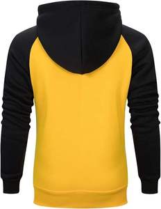 Sweat à capuche en molleton épais de qualité pour homme, rayé, 100 % coton respirant, style urbain, col montant, pour le quotidien, collection printemps - Product Image 2