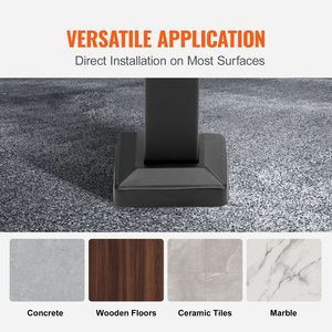 Corrimano Regolabile in Ferro Battuto per Gradini Esterni - Dispositivo di Assistenza per 1-3 Gradini - Corrimano Nero - Product Image 5