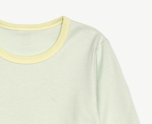 Conjunto de Ropa Informal Unisex JALBEBE con Botones, Manga Larga, Tejido Acanalado Suave, 100% Algodón, Top y Pantalones para Bebés, Dos Piezas, para Todas las Temporadas - Product Image 4