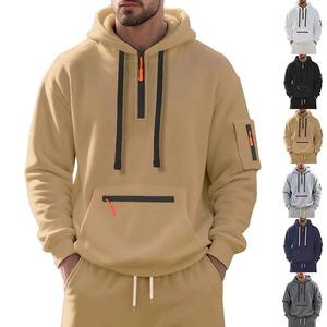 Men Half Zip Pullover <b>Hoodie</b> Premium Comfort <b>Soft</b> Touch Fabric Modern Street Style Casual Winter Fashion <b>Hoodie</b> For Men Everyday - Product Image 4