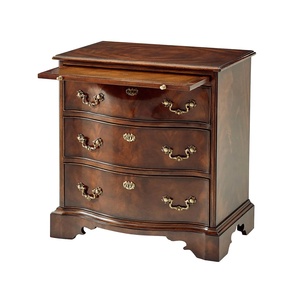 The Althoni Nightstand Is a Luxury Classic Solid Mahogany Nightstand with 3 Drawers in Brown for Bedroom Use - Product Image 3