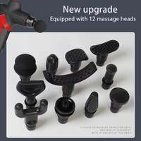 Pistolet de massage pour personnes âgées, léger, poignée ergonomique, faible vibration, convivial, 12 vitesses, relaxation musculaire douce du corps