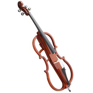 Violonchelo Eléctrico Profesional 4/4 de Tamaño Completo con Estuche, Arco, Resina y Auriculares, Material de Arce Natural en la Parte Posterior/Lateral - Product Image 3