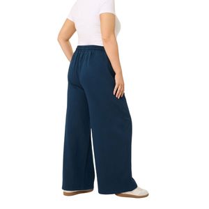 Conjunto Deportivo de Mujer, Pantalones Anchos de Cintura Elástica y Sudadera de Felpa de Algodón, Proveedor OEM al por Mayor - Product Image 4