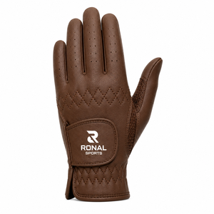 Gant de golf en cuir véritable de qualité supérieure pour homme, main droite, paume respirante en mesh, fermeture à enfiler, durable, séchage rapide, respirant - Product Image 2