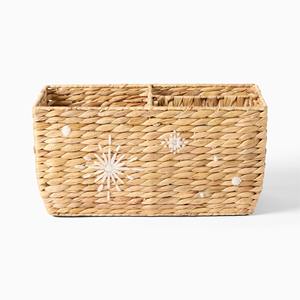 Panier en jacinthe d'eau avec compartiments, panier de rangement fait main, vente en gros, écologique, fabriqué au Vietnam - Product Image 2