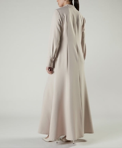 Robe longue élégante pour femme style Abaya de Dubaï 2026 avec col mandarin et découpe clé, vêtement et accessoire islamique traditionnel - Product Image 6