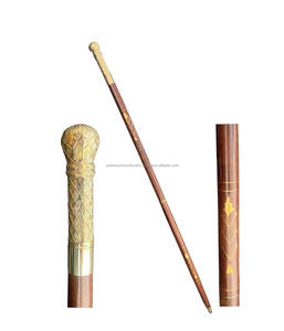 <b>Antique</b> Designer Personalized Wooden Folding <b>Walking</b> <b>Stick</b> Cane Handmade Decorative Brass Handle Nautical <b>Walking</b> <b>Stick</b> - Product Image 1