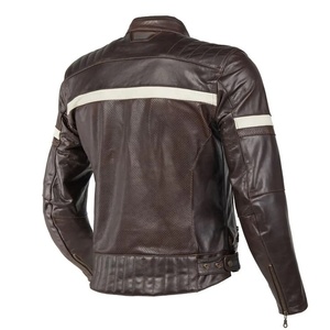 Veste de moto en cuir de haute qualité pour hommes, imperméable et durable, veste de sécurité motard pour l'été et l'hiver à faible quantité minimale de commande, homologuée CE - Product Image 6