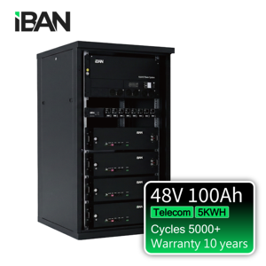 Sistema de Alimentación para Telecomunicaciones IBAN POWER EBS 48100, Batería LiFePO4 de 48V 100Ah, 4000 Ciclos, con RS485/RS232 para Telecomunicaciones - Product Image 2