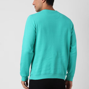Trendy Custom <b>Blue</b> <b>Light</b> <b>Shade</b> Sweatshirt Fabric Autumn Casual Men's Sweatshirts Soft Full Sleeves Thick Cotton Sweatshirts - Product Image 4
