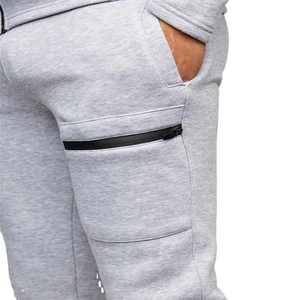 ชุดวอร์มผ้าฝ้ายผสมโพลีเอสเตอร์สั่งทำได้ เป็นมิตรกับสิ่งแวดล้อม ระบายอากาศได้ดี ชุดออกกำลังกาย ชุดลำลอง สตรีทแวร์ ขายส่งจากโรงงาน - Product Image 5