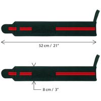 Muñequeras Ajustables de Neopreno Duradero para Levantamiento de Pesas, Equipo de Soporte para Entrenamiento de Fuerza, Levantamiento de Potencia y Metas de Fitness