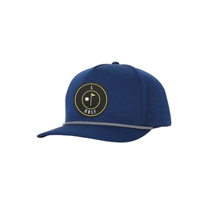 Casquette de golf personnalisée imperméable avec logo en caoutchouc, haute qualité, perforations découpées au laser, casquette snapback perforée VN - Product Image 2