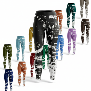 Fabricant de vêtements personnalisés, leggings imprimés sur mesure, streetwear, leggings de sport, design de logo personnalisé, pantalons de sport - Product Image 1