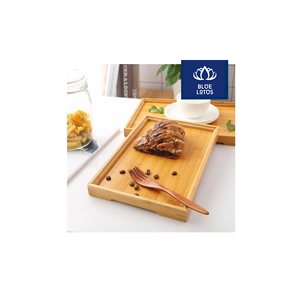 Bandeja de Bambú Ecológica, Segura y Limpia, Ideal para Desayunos y Servicio de Café, Producto Vegetal Puro, Superventas - Product Image 1
