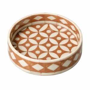 Wholesale Bone Inlay Handmade Modern Eco-Friendly Round Tea Coaster Safe for Indian Home Use <b>Mats</b> & Pads - Product Image 1