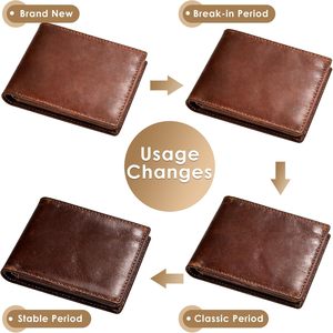 Portefeuille Homme Premium 2026 en Cuir Véritable Tendance Court et Fin à Double Volet avec Fermeture Ouverte, Poche Rabattable et Fenêtre de Sécurité RFID pour Cartes d'Identité - Product Image 2