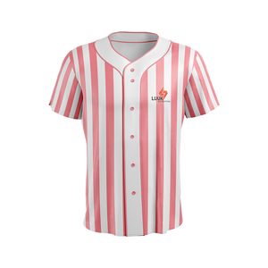 Haut d'uniforme de softball pour femmes, fermeture boutonnée intégrale, manches courtes, vêtements de sport d'équipe personnalisés par sublimation - Product Image 1