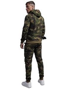 Men's <b>Camouflage</b> Printed Zip-Up Hoodie <b>Tracksuit</b> Full Length Breathable Streetwear Autumn Wear with Side Pockets - Product Image 5