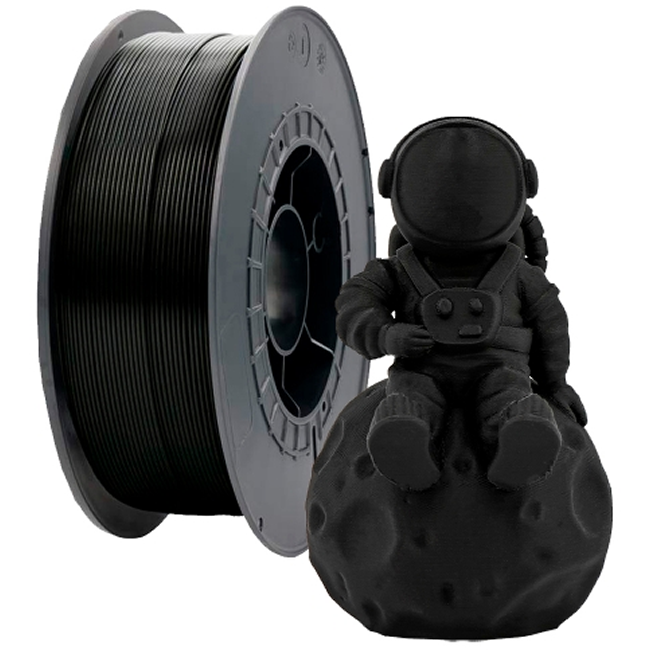 Black 3D PETG Filament 1.75mm Diameter 2.5kg Spool for Stamping Foil
