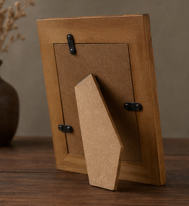 Modern Geometric Wooden Eco-Friendly Durable Handmade Decorative Tabletop <b>Photo</b> <b>Frame</b> Contemporary Home Decor Living Room - Product Image 4
