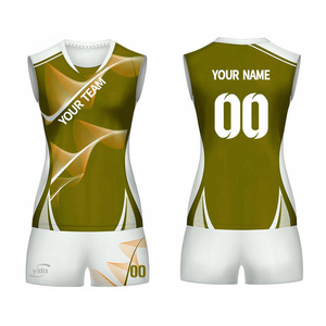 Custom Women Volleyball Sleeveless Jersey Set Quick Dry Sports Apparel - Product Image 4