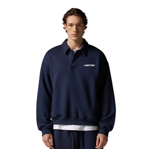 Mens Turn <b>Down</b> Collar Button Tracksuit Set Straight Leg <b>Trouser</b> Relaxed Fit Casual Two Piece Outfit Custom Label OEM ODM Apparel - Product Image 1