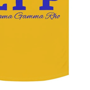 Maillot de baseball Sigma Gamma Rho Sorority à boutons, bleu et jaune, pour femme, avec lettres grecques, chemise de sport, maillot d'équipe athlétique personnalisé - Product Image 3