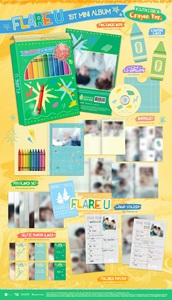 FLARE U - [ YOUTH ERROR ] 1ST (CRAYON Ver.) อัลบั้มซีดีเคป๊อปขายดีที่สุดในเกาหลีสำหรับทุกวัย - Product Image 5