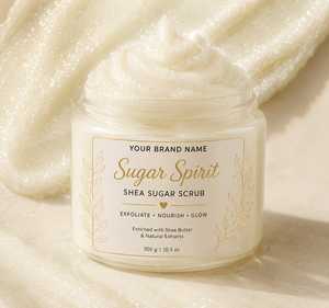 Sugar Spirit Shea Sugar <b>Scrub</b> Natural Exfoliating <b>Body</b> Polish Moisturizing Skin Brightening Dead Skin Removal OEM Bulk Wholesale - Product Image 2