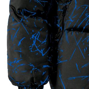 Vente en gros Blouson rembourré vintage imperméable unisexe noir écologique personnalisé Streetwear hiver Bomber hip hop sur pied avec fermeture éclair en soie - Product Image 4