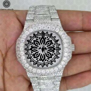 Charm Jewells – boîtier de montre de luxe en acier inoxydable, 40mm, mouvement mécanique analogique, date automatique, cadran lumineux, résistant à l'eau 10 bars - Product Image 1