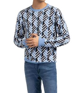 Suéter de Punto de Manga Larga con Cuello Redondo 100% Algodón para Hombre, Estilo Informal para Invierno - Product Image 2