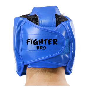 Casco de boxeo ajustable de cuero artificial, protector de cabeza para MMA, para entrenamiento de Muay Thai y sparring. - Product Image 3