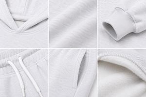 Conjunto de Sudadera con Capucha Extra Grande y Pantalones Deportivos de Pierna Ancha para Mujer, de Algodón Sólido Premium, Transpirable y Ecológico, 340g, Estilo Casual de Invierno - Product Image 5