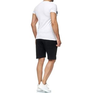 2025 vente chaude Y2K hommes décontracté 2 pièces été ensemble personnalisé à manches courtes T-Shirt Shorts ensemble 100% coton t-shirts ensemble pour hommes - Product Image 3