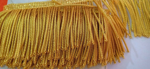 High Quality Gold Metallic Bullion Fringe Trim for Garment Decoration, Uniforms, Costumes & Fashion Accessories - Product Image 4