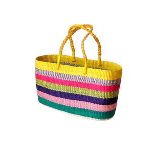 Wholesale Custom Seagrass <b>Handbags</b> Woven Tote Bag Luxury Leather Handle Fashion Women <b>Straw</b> <b>Handbag</b> Eco Friendly Beach OEM - Product Image 4