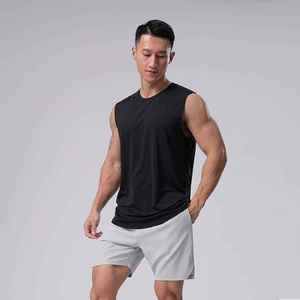 ODM Customize Regular Hip Hop Men's Muscle Tank Top Soft Cotton <b>Polyester</b> Sleeveless Streetwear Tee Summer Gym Fit - Product Image 6