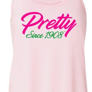 Pink Women's Racerback Tank <b>Top</b> with Pink and Green Graphic Print Sleeveless Casual Summer Fitness Vest Soft Lightweight Fashion - Product Image 6