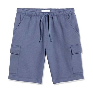 Shorts cargo en molleton de luxe pour homme, en polyester/coton, tricoté de haute qualité, avec impression numérique personnalisée, taille élastique - Product Image 6