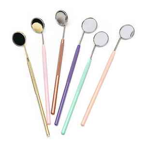 Multifunction Checking <b>Mirror</b> Stainless Steel Mouth Lash <b>Mirrors</b> Handheld <b>Small</b> Round Eyelash Extension <b>Mirrors</b> Free Samples - Product Image 1