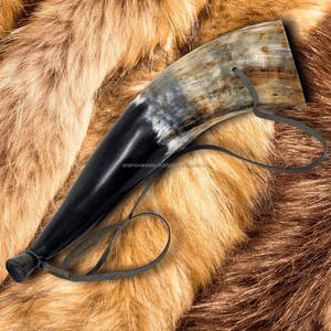 Cuerno Vikingo Hecho a Mano |   Corneta de Señalización de Cuerno de Vaca Pulido - Product Image 1