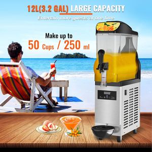 Macchina Commerciale per Slushy in Acciaio Inox da 12L/3.2Gal, 50 Bicchieri, Tre Contenitori, per Margarita e Smoothie, Produttore di Bevande Congelate - Product Image 3